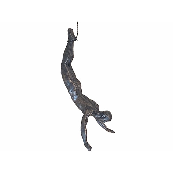 3x Pronssi Kiipeily Rappelling Miehet Trio Riippuva Koristeet Hahmot Sarja kolme kiipeilijää