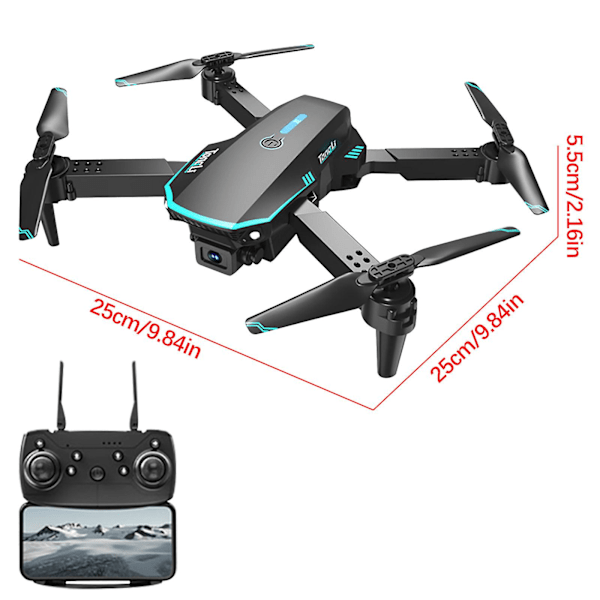 Uusi drone 8K Profesional HD-kamera drone pitkä taitettava kaukosäädin lentokone L