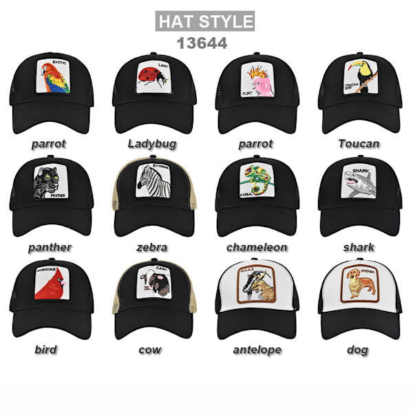 djur sommarmössa mesh cap cap-FA12- goat