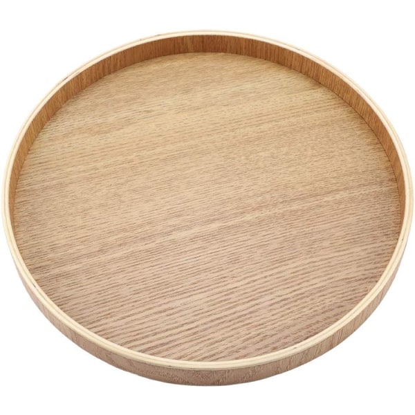 Wooden Tray Bamboo Round Tray Tea Set Dinner Breakfast Fruit