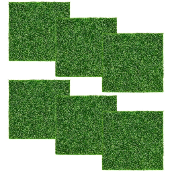 6 kpl keinotekoista sammalta koristeellinen nurmikko miniatyyrisammalta ruoho
