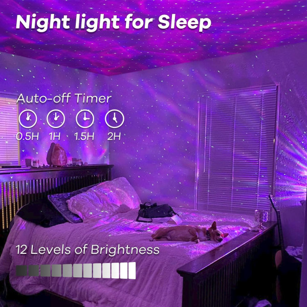 LED Stjernehimmel Projektorlampe, Galaxy Starlight Projektor