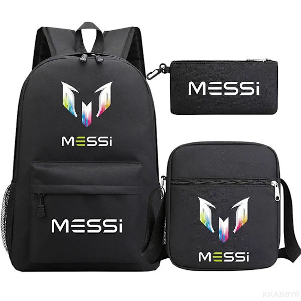 Fotbold Messi Rygsæk 3 Dele Army Green