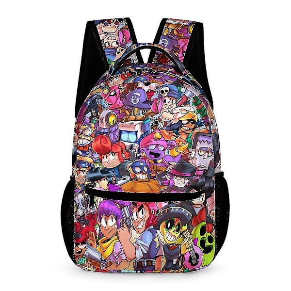 c783 Fashion Kids Ryggsäck Brawl Stars Bekväm Ryggsäck Högkvalitativ Skolväska För Barn Tr (DPD)