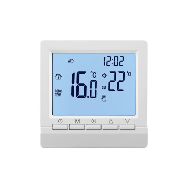 Smart vægtermostat med LCD-display til gulvvarme -