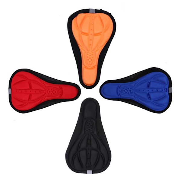 Pyörän Satulaistuimen Mountain Bike Pyöräily Paksuuntunut 4D Geeli Pad Tyynyn Peite red