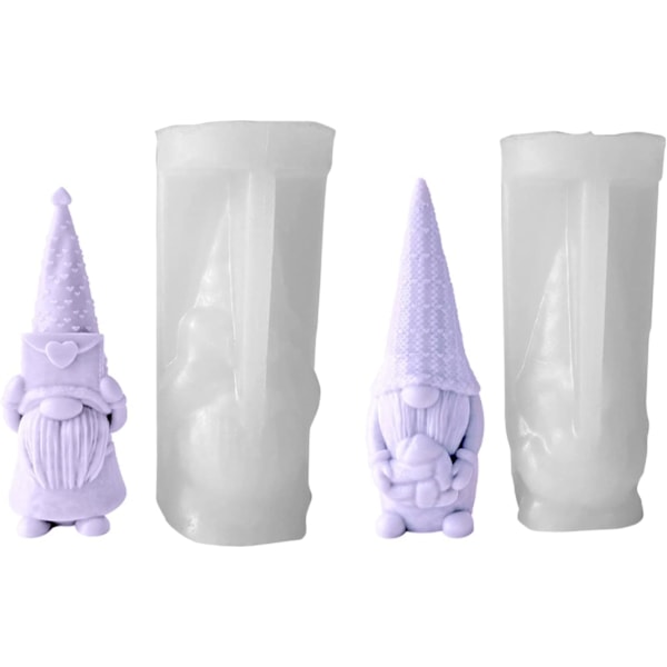 Valentins Silikon Gnome Form Epoxi Dværg Gips For Gnome D