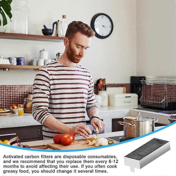 4 kullfiltre kompatible med Siemens, Bosch, Neff og Gaggenau ventilatorhetter -FA-