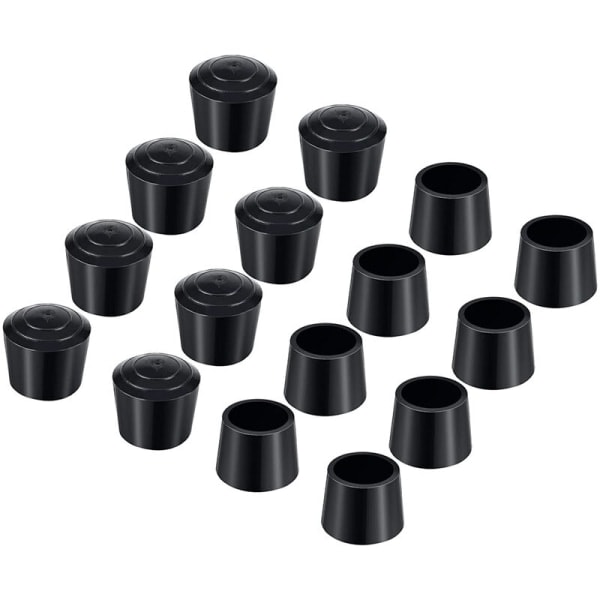 20x Stolspids Indvendig Diameter 25mm Gummi Stol Benbeskyttere Blå