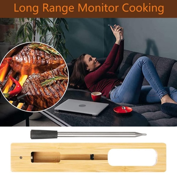 Trådlös Grilltermometer Kötttermometer - Perfekt