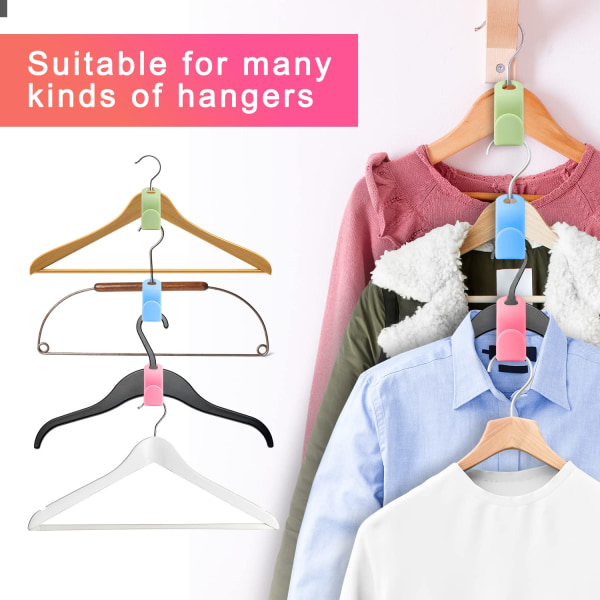 Klädhängare Connector Hooks, 120 st Klädhängare Hooks Super