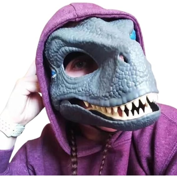 Halloween-fest Cosplay-maske Simulering Jurassic Dinosaur Mask