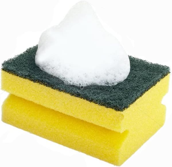Absorberende køkkenopvaskesvamp, skum, standard, pakke med 10-FA-