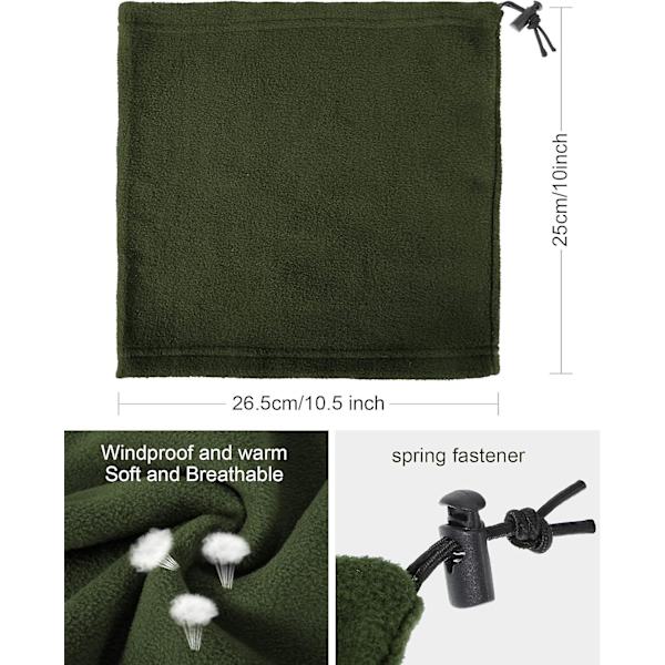 Halskaulukset 3 kpl Talvi Fleece Halskaulukset Tuulenpitävä Huivit Paksu Snood Huivit Termiset Juoksu Halskaulukset Balaclava
