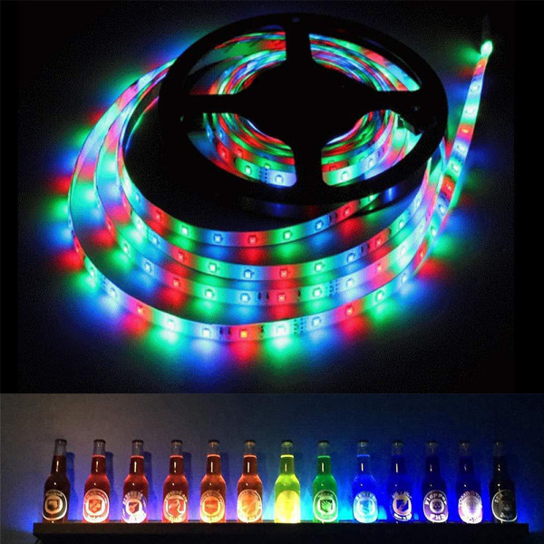 5M 16,4ft RGB fleksibel vanntett 300 LED Strip nattlys 5M