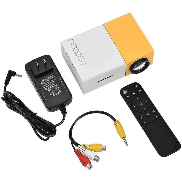 Kannettava 1080p minidataprojektori kotiteatterielokuvatuelle, tukee läppäriä, älypuhelinta, HDMI-tulo