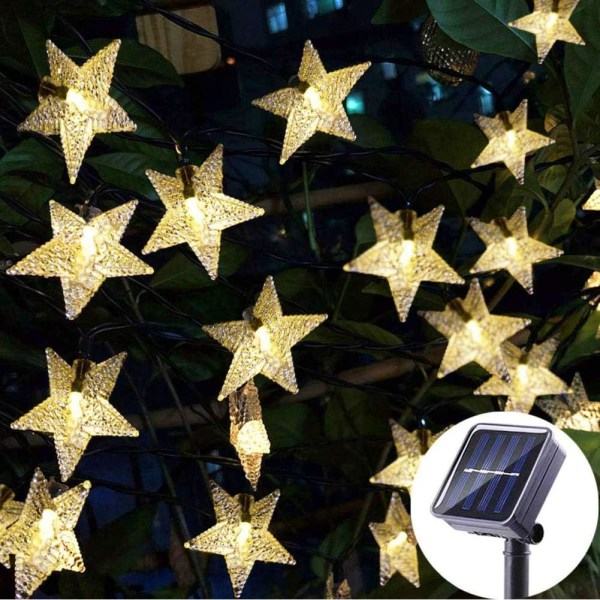 1 set LED solstjärnljus 100 LED solstjärnfe-ljus utomhus
