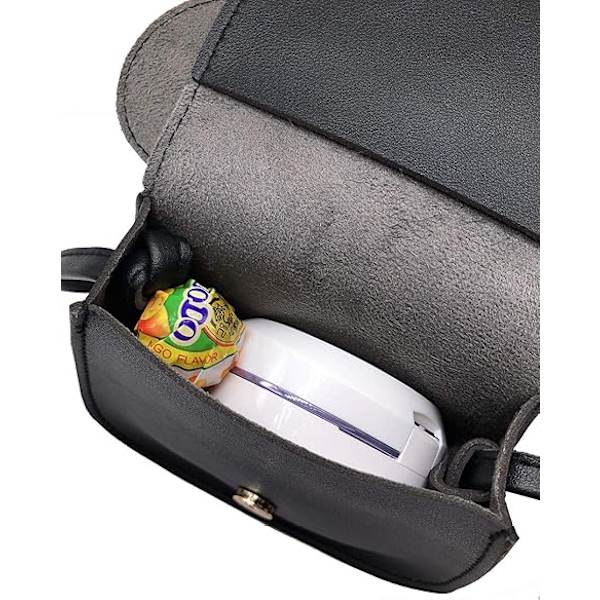 Liten flicka småbarn mini crossbody axelväska myntväska med söt musöron rosett
