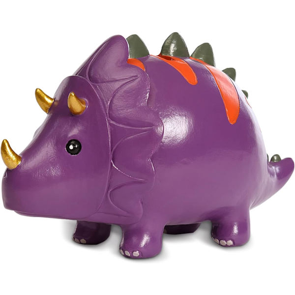 spargris, kreativ lila dinosaurie spargris, lämplig
