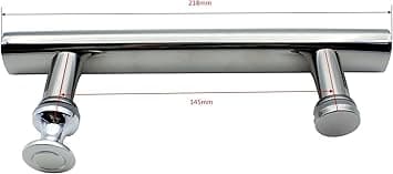 2-pack Replacement Shower Door Handles, Square-FA-