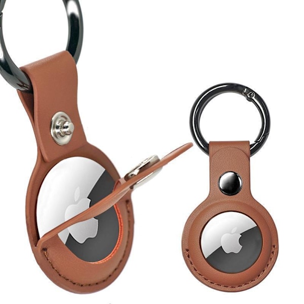 2-pakks AirTag-etui / Beskyttelse - Nøkkelring Brun Brown 2st Brun