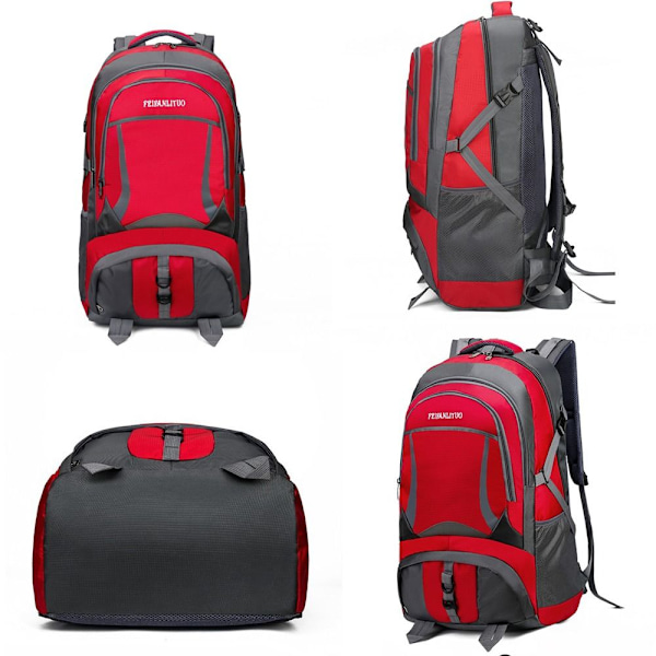 60L Stor Rygsæk Rygsæk RØD red