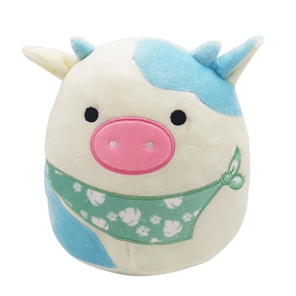 20 cm Squishmallows Kosedyr Barn Blå Grønn Rosa Ko Myk Plysjleketøy Blue Cow