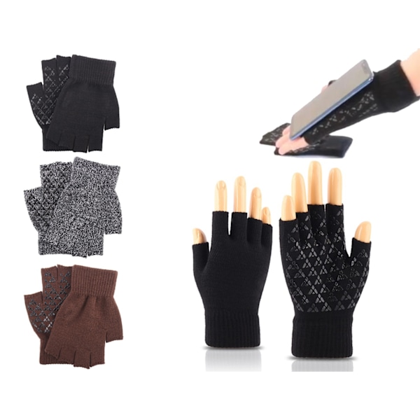 Fingerløse Handsker - Torgvantar Sort one size black