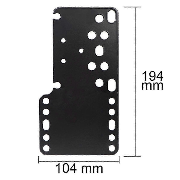 Svart metall SIM Racing Game USB handbromshållare fast fäste för handbroms