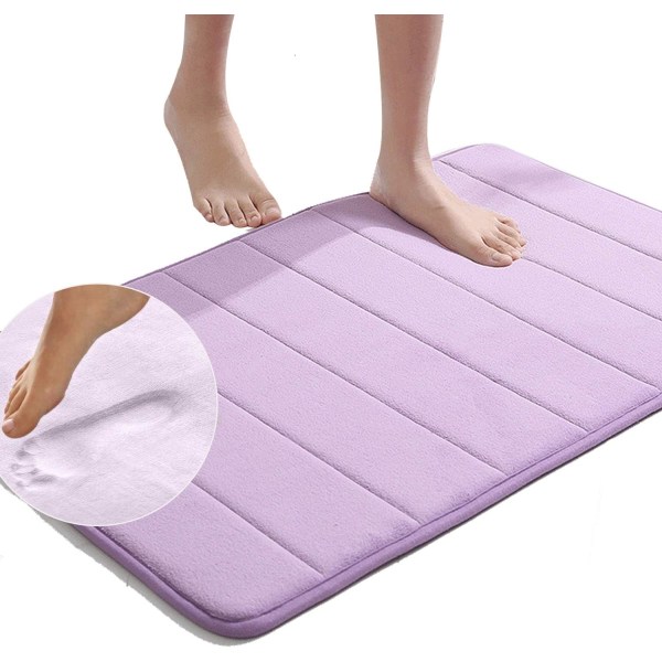 Memory Foam Bath Mat Non Slip Absorbent Super Cozy Velvet