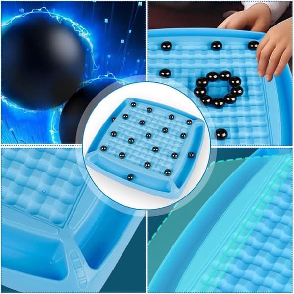 Magnetiskt schackspel, magnetiskt brädspel för stridsschack, damer, julklapp (straffbräda)-FA-