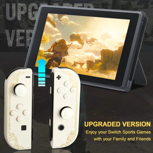 Trådlösa Joy-Con-kontroller (vänster/höger) par för Nintendo Switch / OLED / L Kingdom White