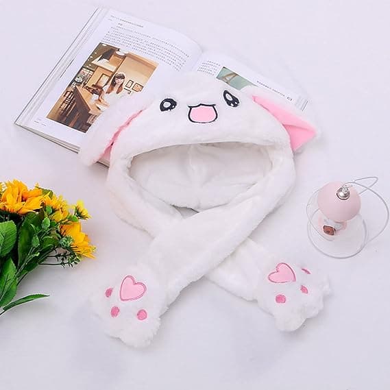 Rabbit Hat Moving Ears Animal Hat with Moving Ears Anima-FA-