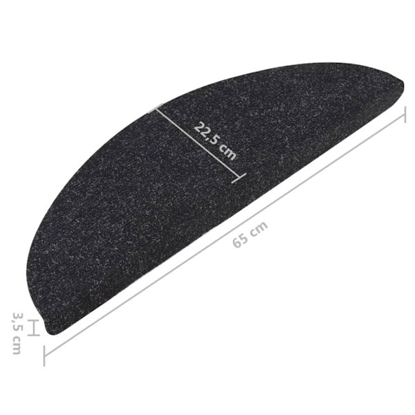 vidaXL Portamatot itseliimaavat 15 kpl 65x22,5x3,5 cm antrasiitti silver 2500