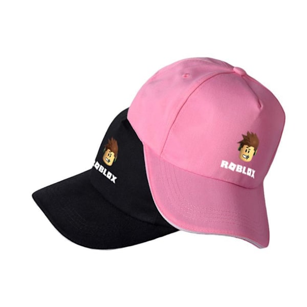 Roblox Hat STØRRELSE 54-60 CM - Bedste kvalitet Ny model Pink Rosa Pink Rosa