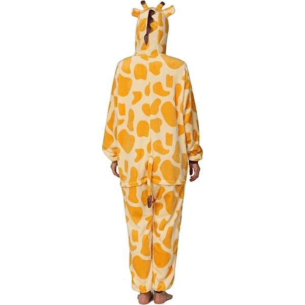 Unisex Voksen Pyjamas Dyredrakt Cosplay En-delt Pyjamas (Glidelås Versjon Giraff) - L