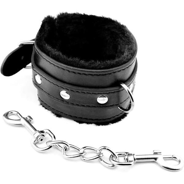 Bekväma begränsningar Plysch + Pu Armband Handbojor Bondage