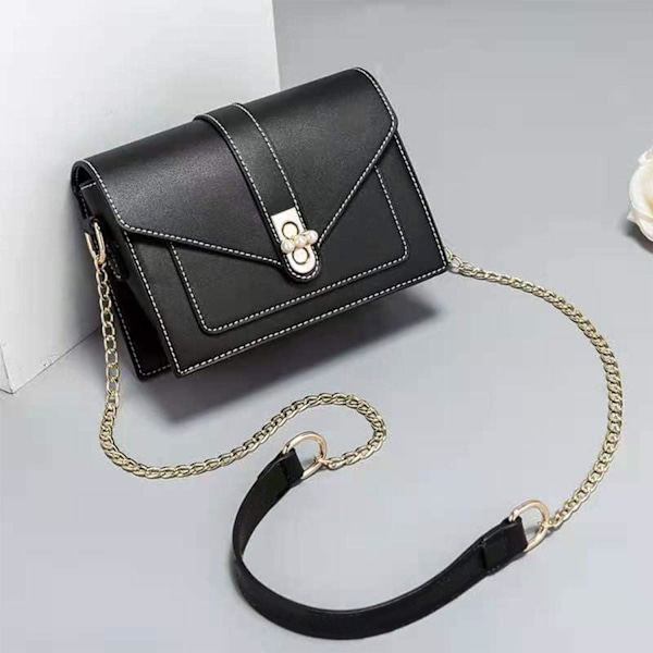 1,2 M læderremme kæde, skulder crossbody rem, håndtaskekæde, lang taskekæderem, aftagelig kæde skulderremme sæt, til håndtasker DIY
