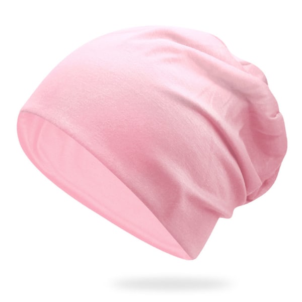 Kvinde Mænd Smart Hue Tynd Hip-hop Blød Stræk Slouchy Skull Cap Ny pink