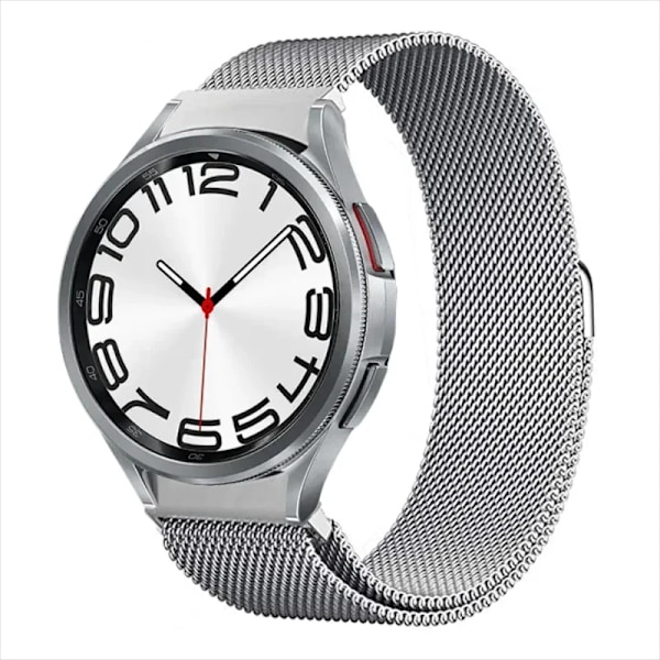 20mm armband för Samsung Galaxy Watch 6/5/4/Classic 47mm 43mm 40mm 44mm Milanese Loop Armband correa Galaxy Watch 5 pro 45mm rem Space-gray