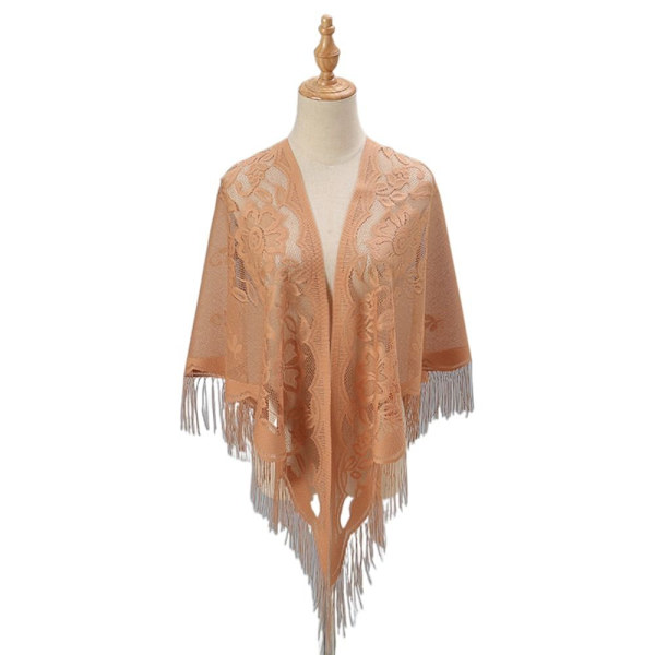 Dame Sjal Kveldsball Cape BEIGE beige