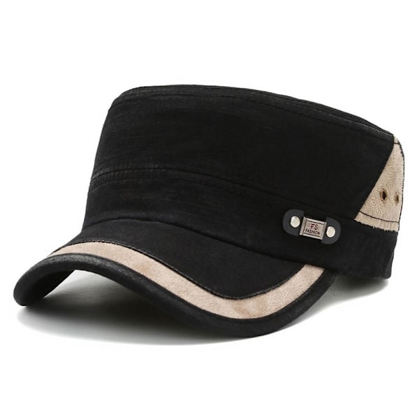 Sommar Kamouflage Arméhatt Män Camo Military Cadet Combat Fiske Baseball Cap Black
