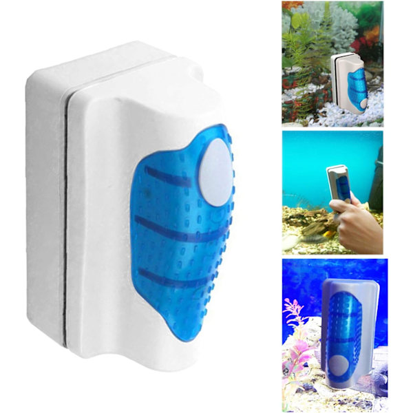 Magnetisk akvarium rengöringsborste glasalg skrapa fisk tank