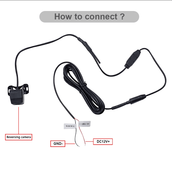 Trådlös WiFi-backkamera