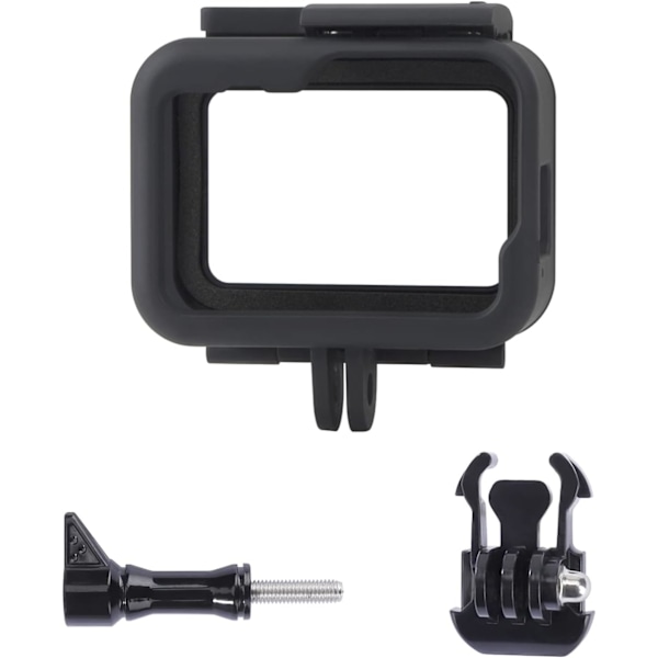 SHOP Housing Frame Yhteensopiva GoPro Hero 9/10/11 Black Action Kameroiden kanssa Tarvikkeet Suojaava Housing Case Pohjan ja Ruuvin kanssa Musta C