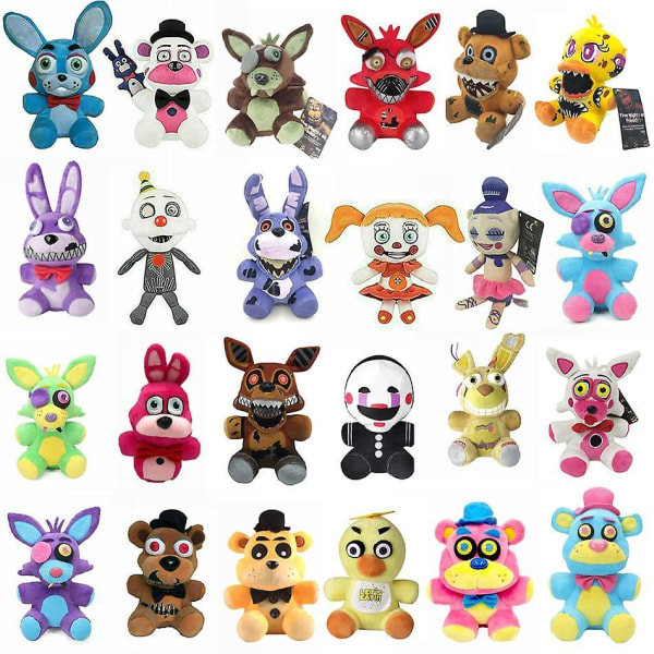 Five Nights At Freddy's Fnaf Horror Game Kid Plushie Toy Plush Dolls Gave Top Blue fox