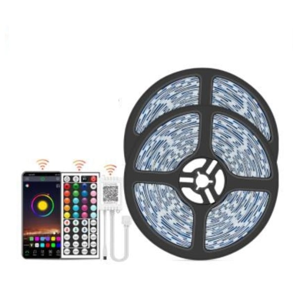 15M - 44-tasters Bluetooth LED-stribe - APP-styring MultiC multicolor 15m smd5050 bluetooth led strip 30le