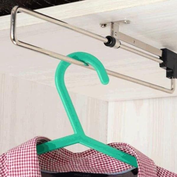 Uttrekkbar garderobestang 35cm-FA-