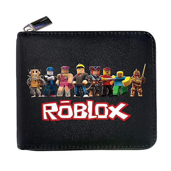 SEW Roblox Pu Fold Wallet Short Coin Purse Wallet Card Holder