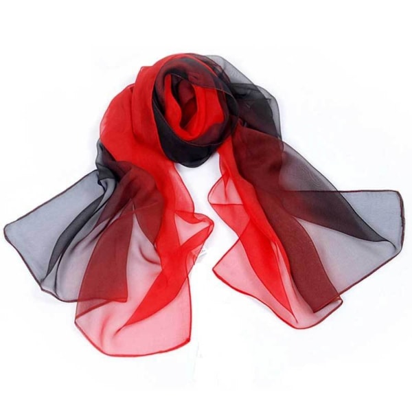 Sidenscarf Sjal RÖD